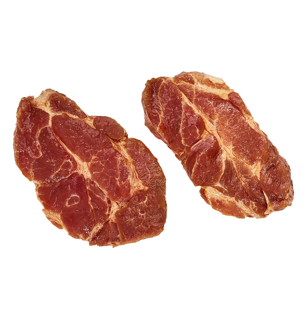 Ceafă de porc proaspătă la baiț / Fresh spiced pork neck 1000g