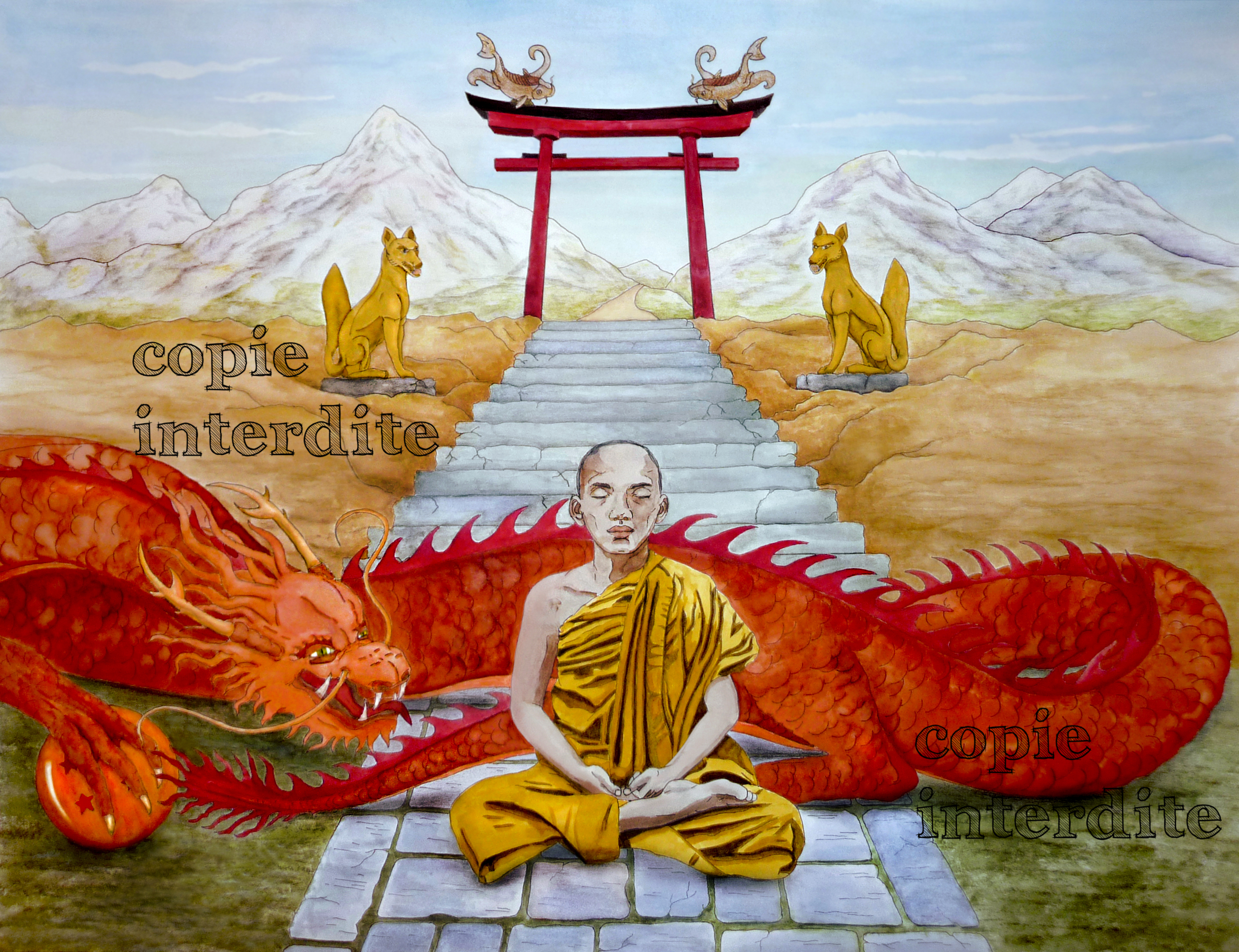 Le moine et son dragon