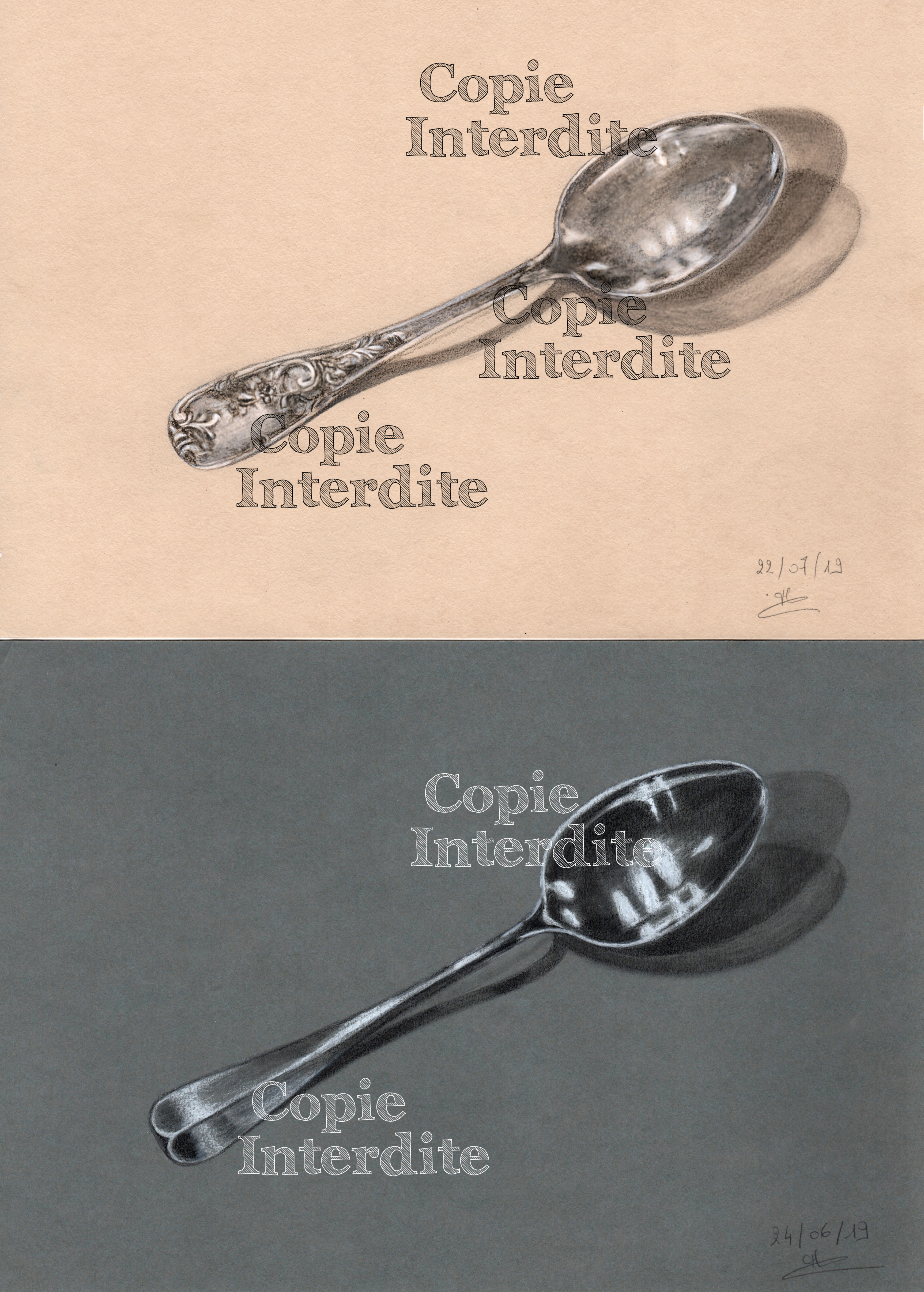 cuillères en argent