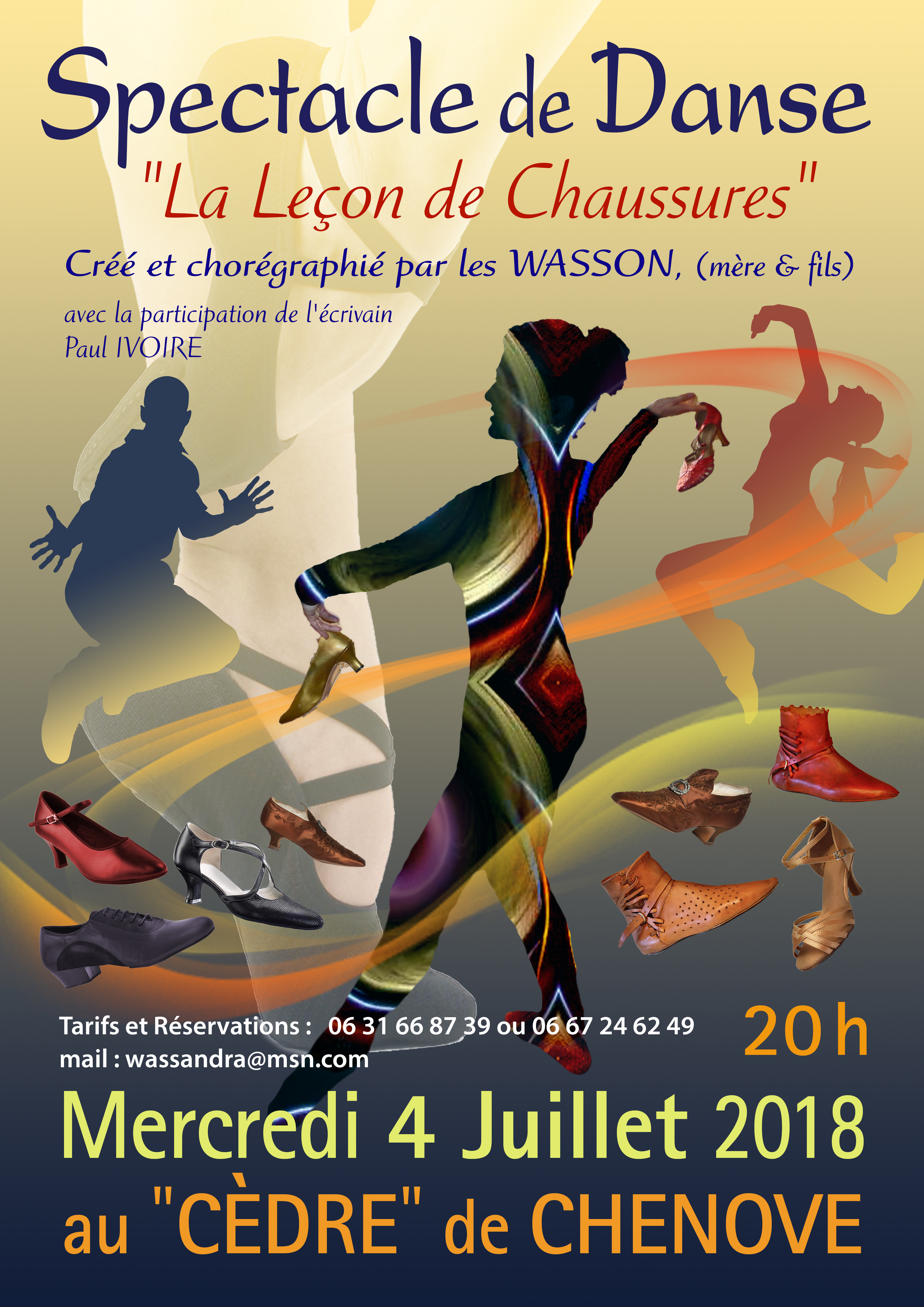 affiche spectacle danse