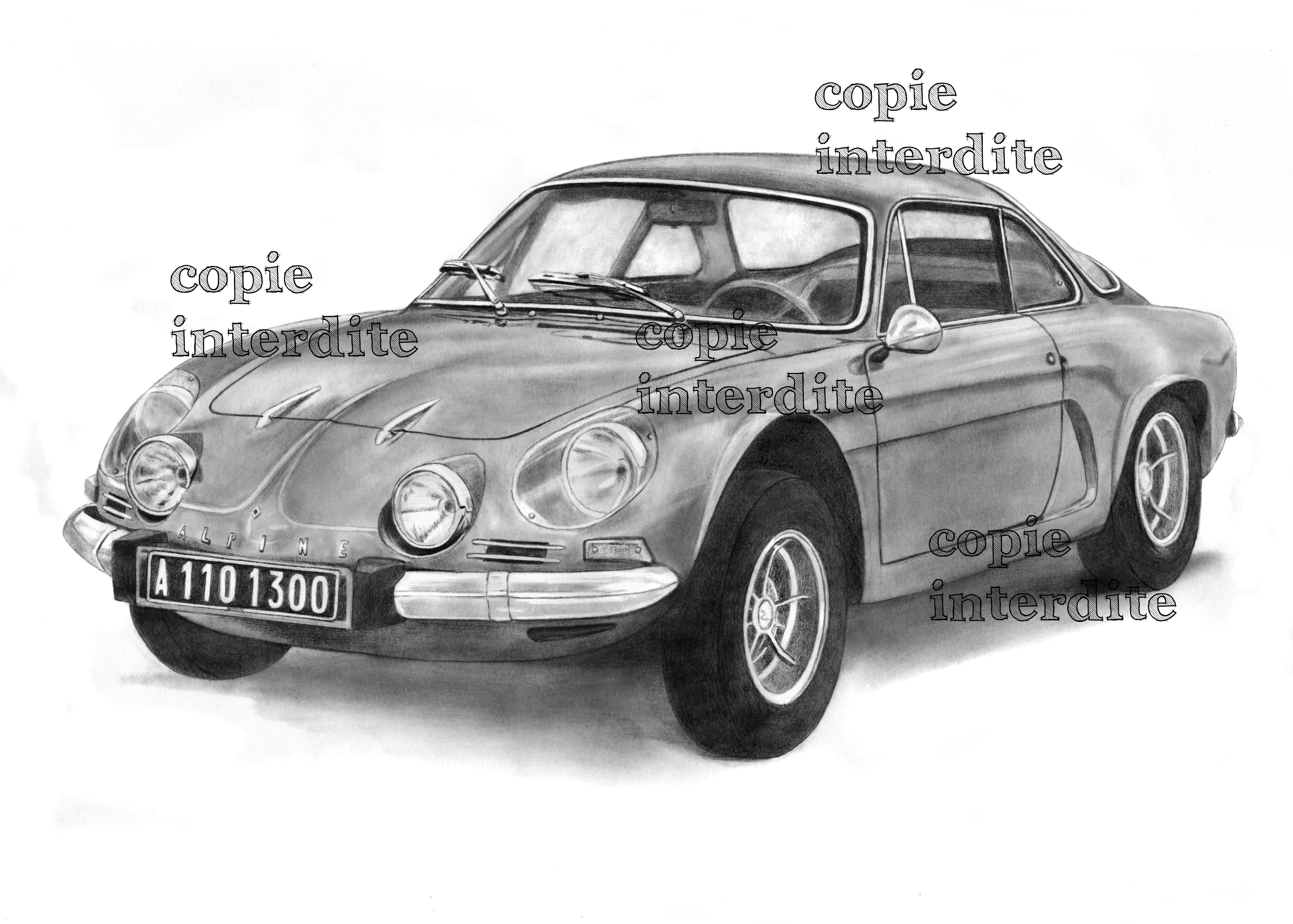 dessin Alpine