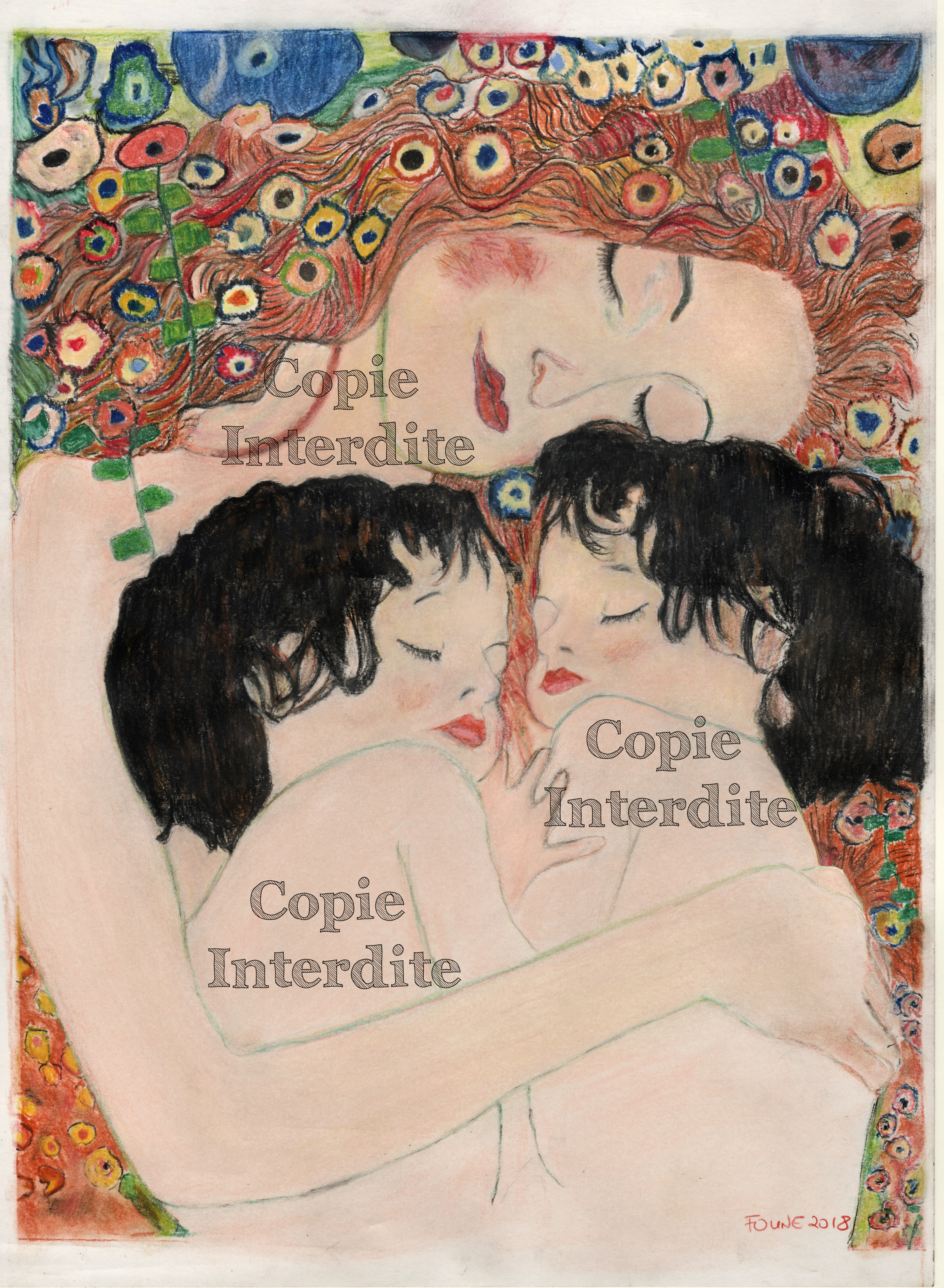 reproduction style Klimt