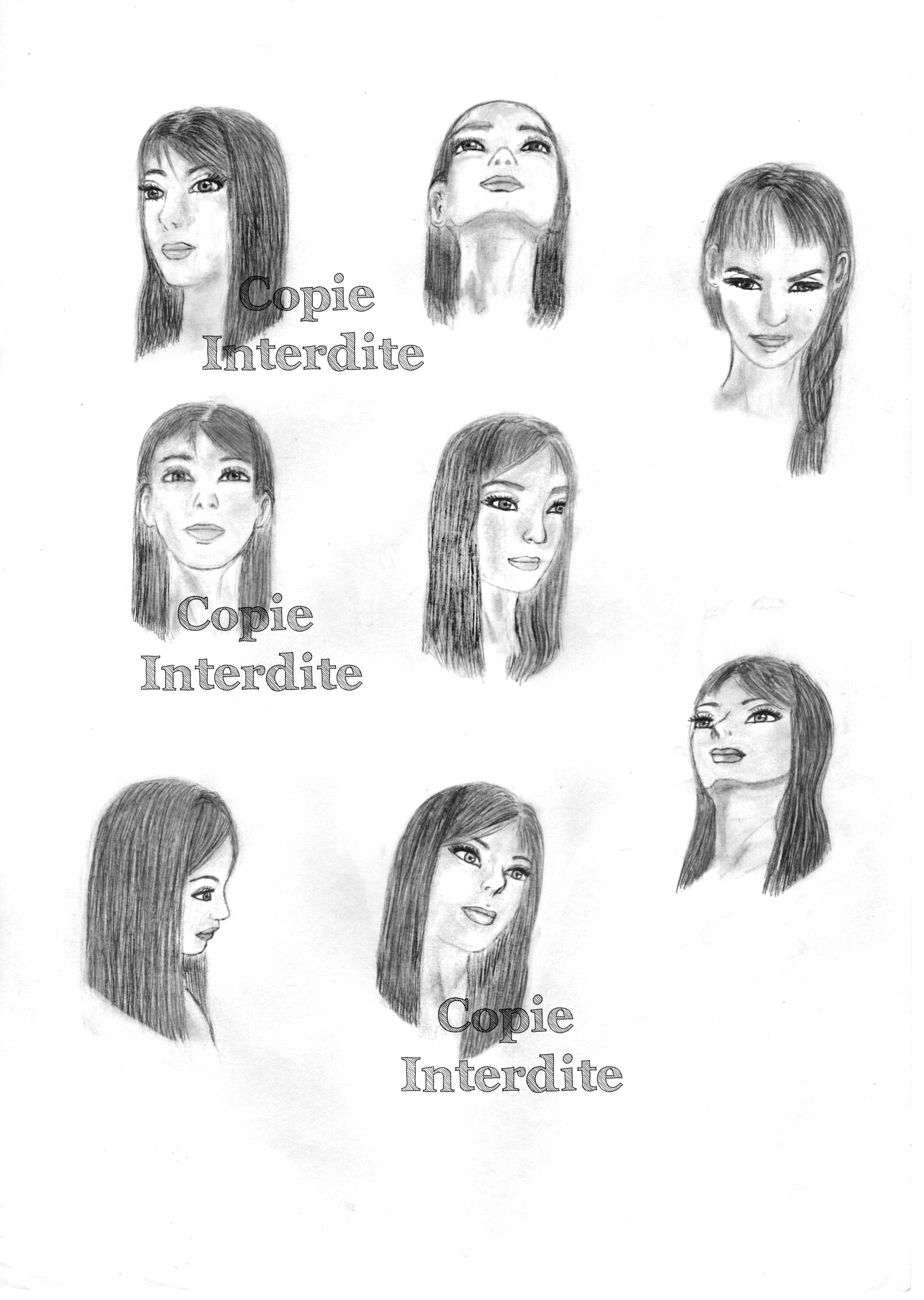 Etude orientation visages