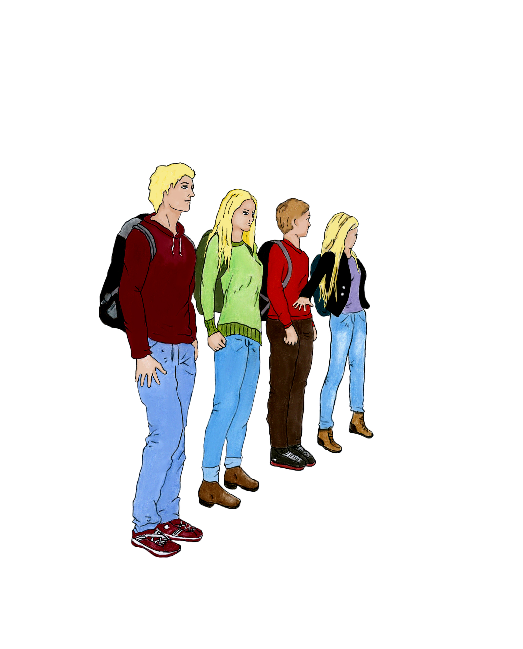 Personnages mis en couleur