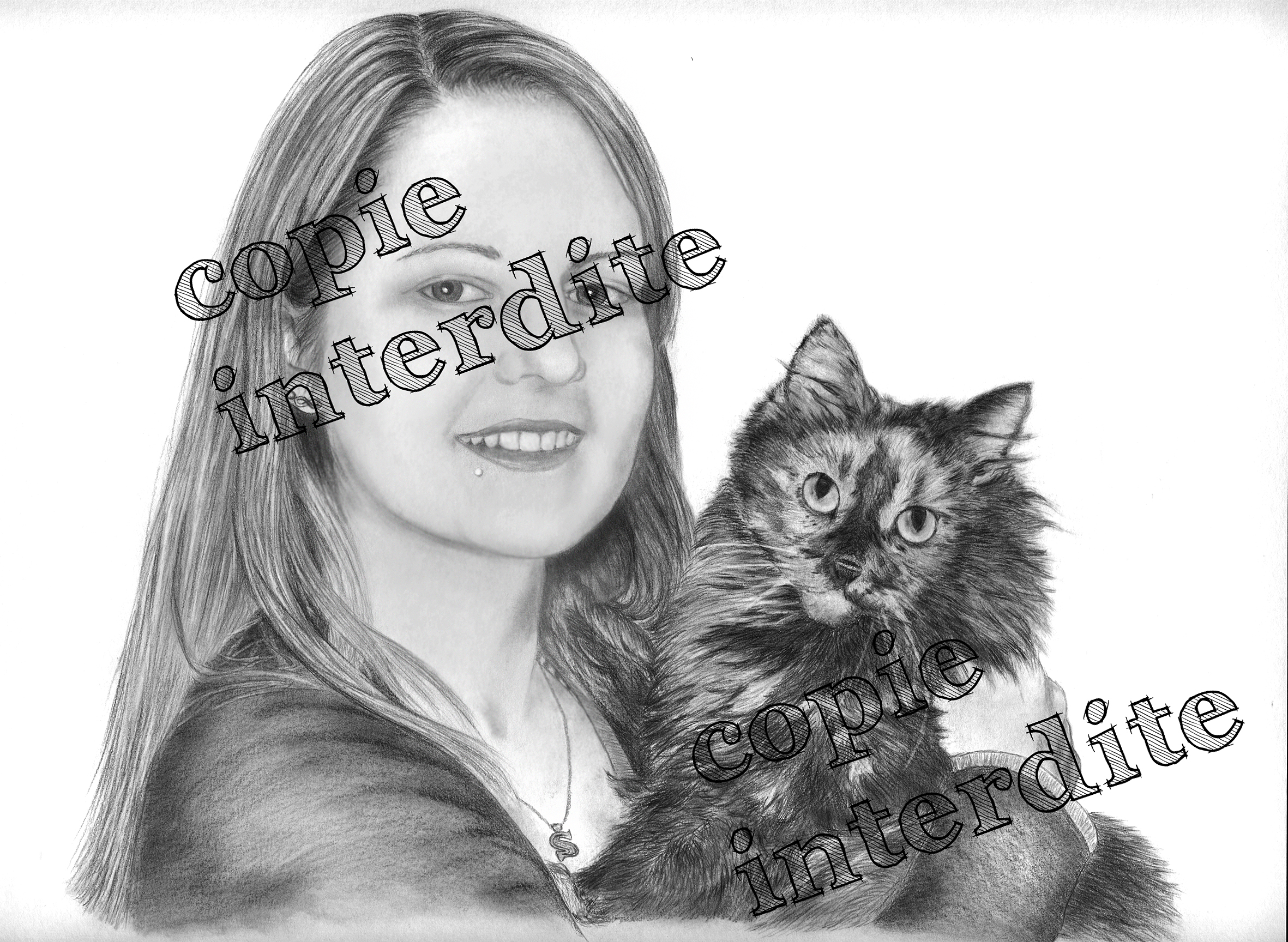 portrait avec chat