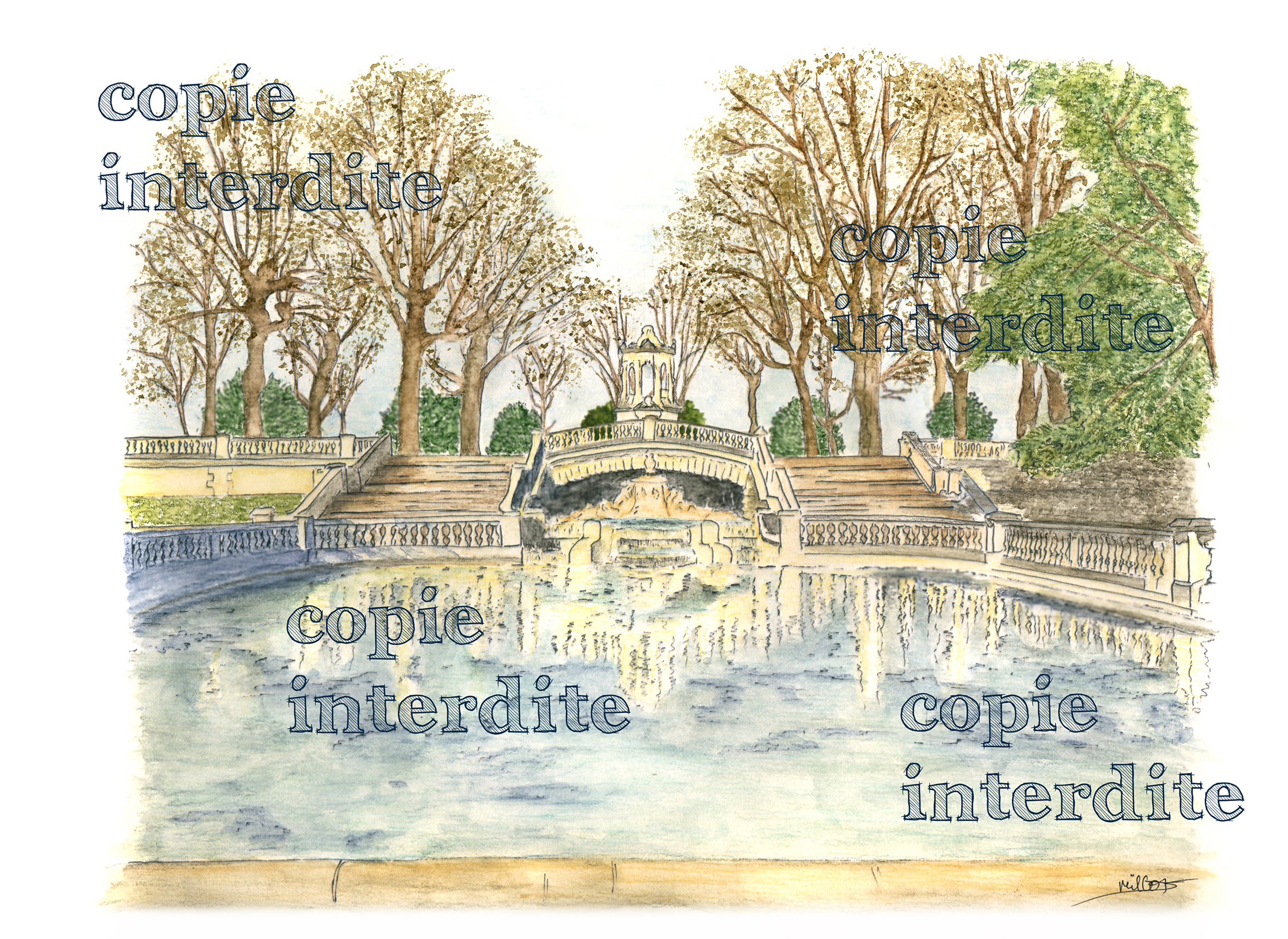 Jardin Darcy en hiver