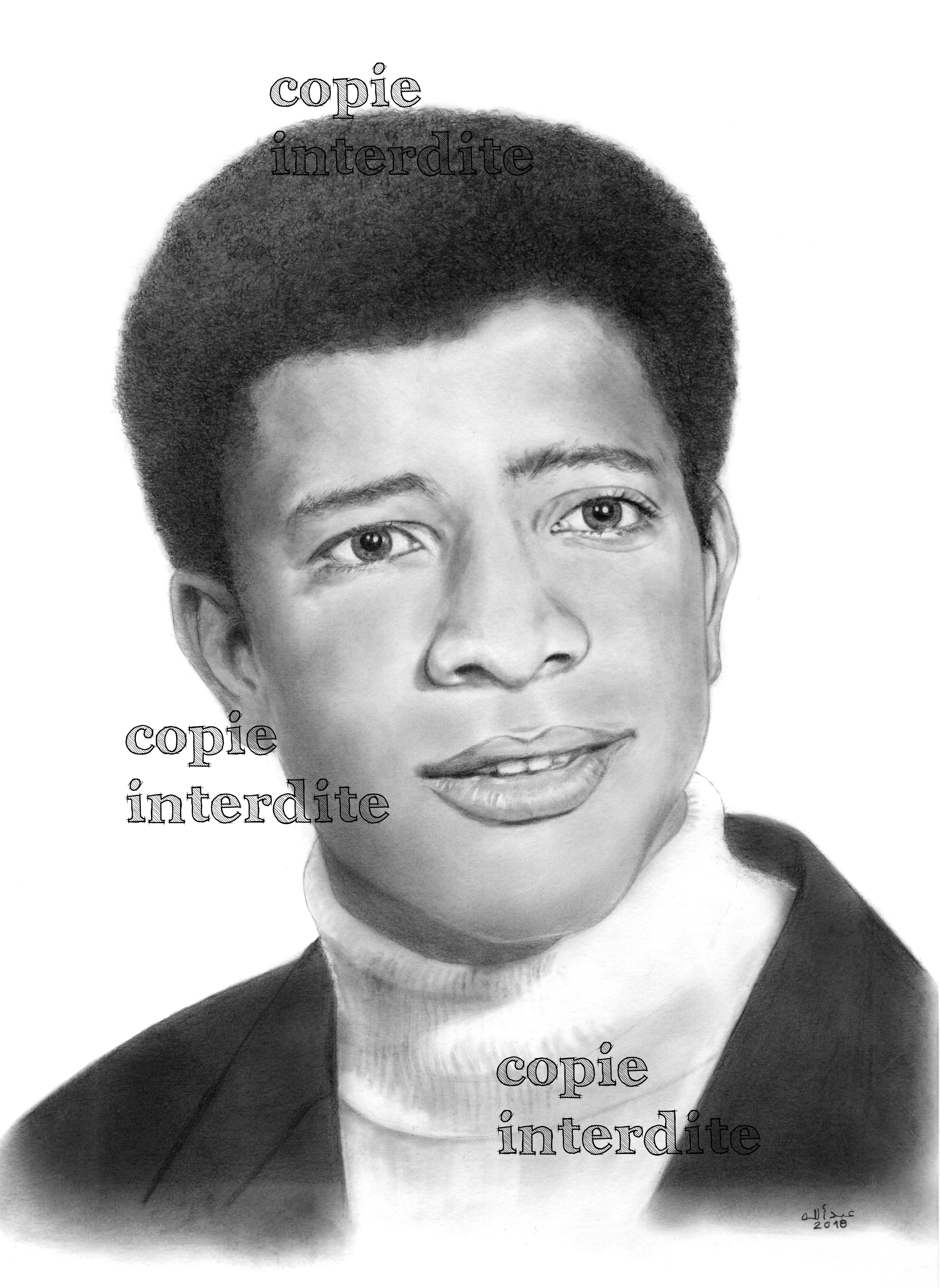 Portrait d'après photo 1971