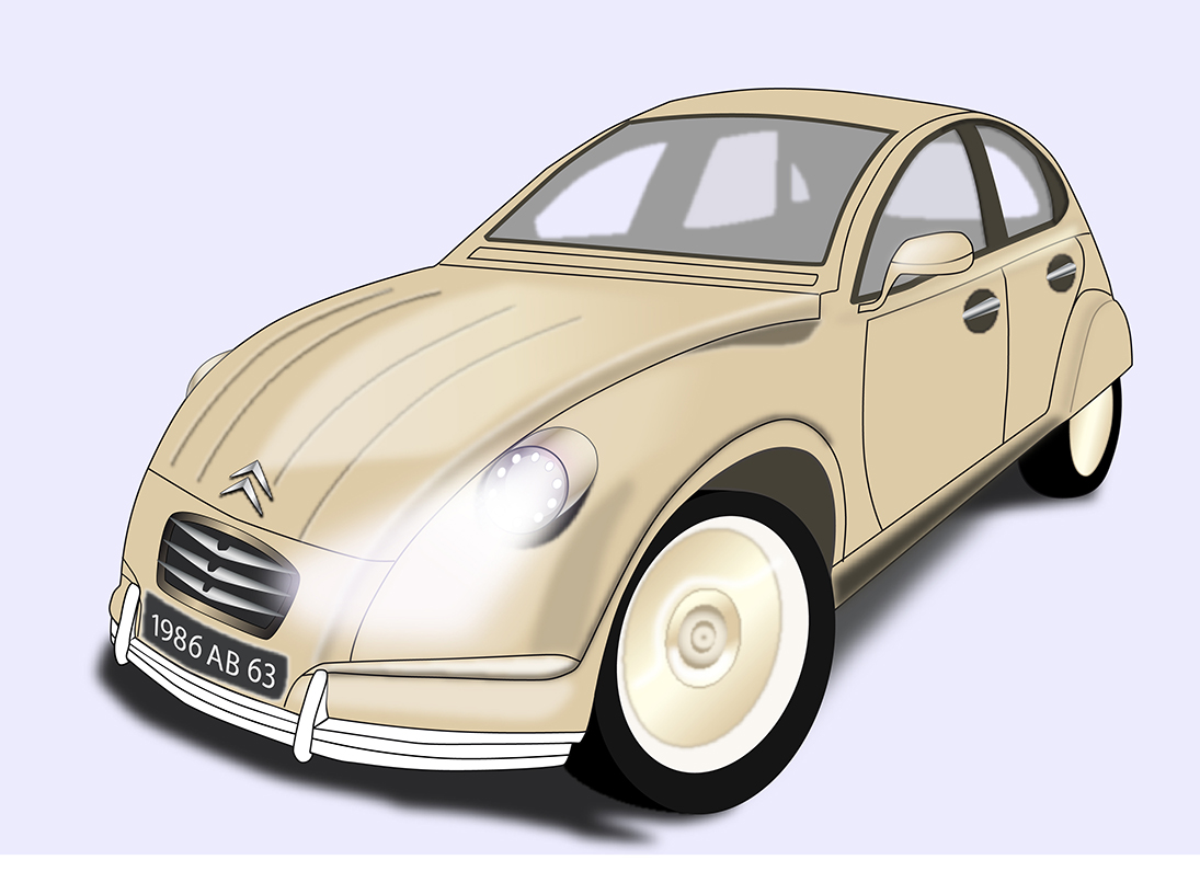 Visuel 2CV transformée
