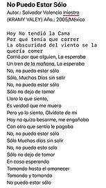 No Puedo Estar Sólo - Salvador Valencia Iniestra