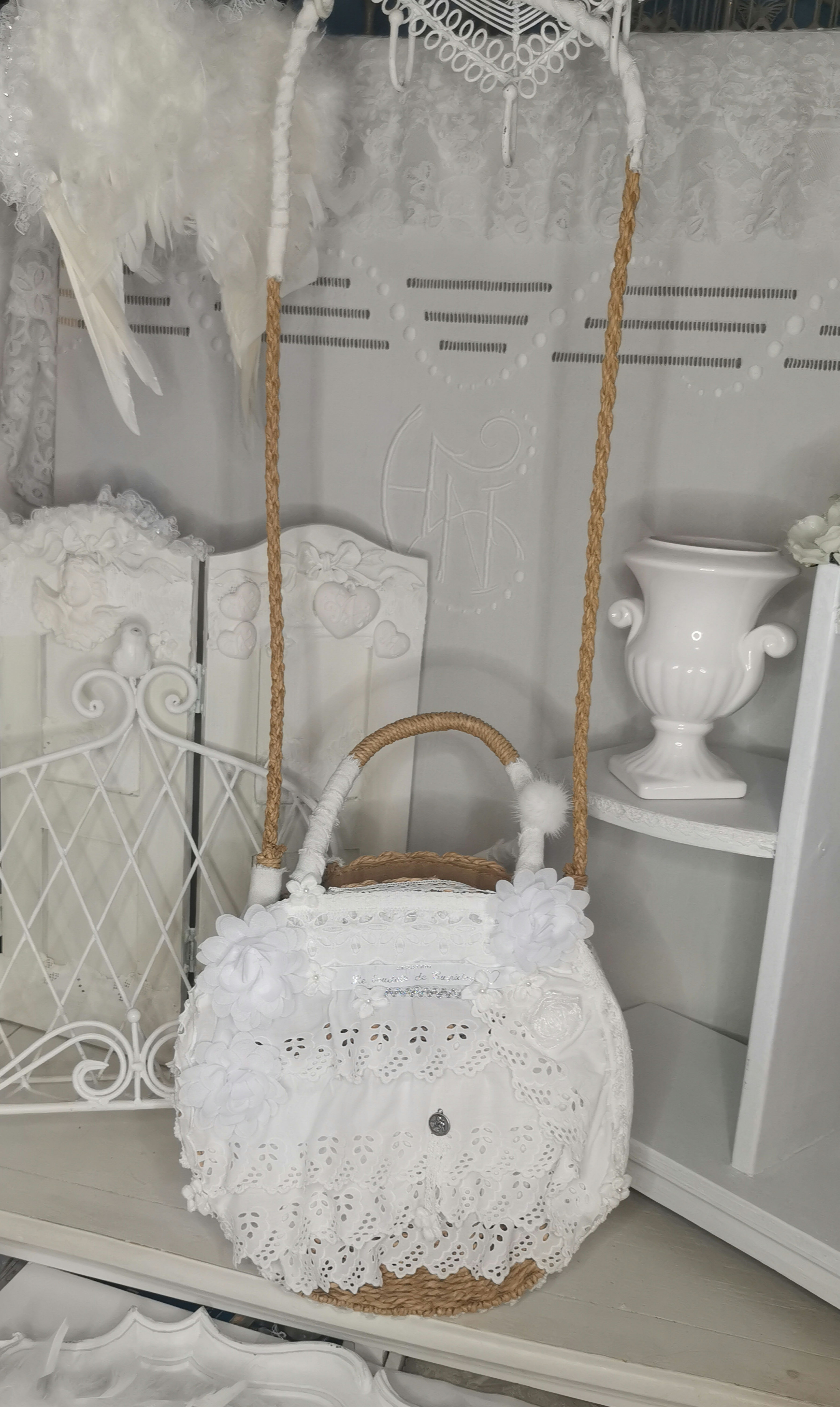 Les froufrous d'Elsa - Ravissant panier shabby