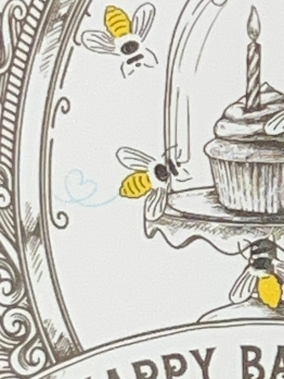 Thumbnail: Logo Sticker with Honeybees