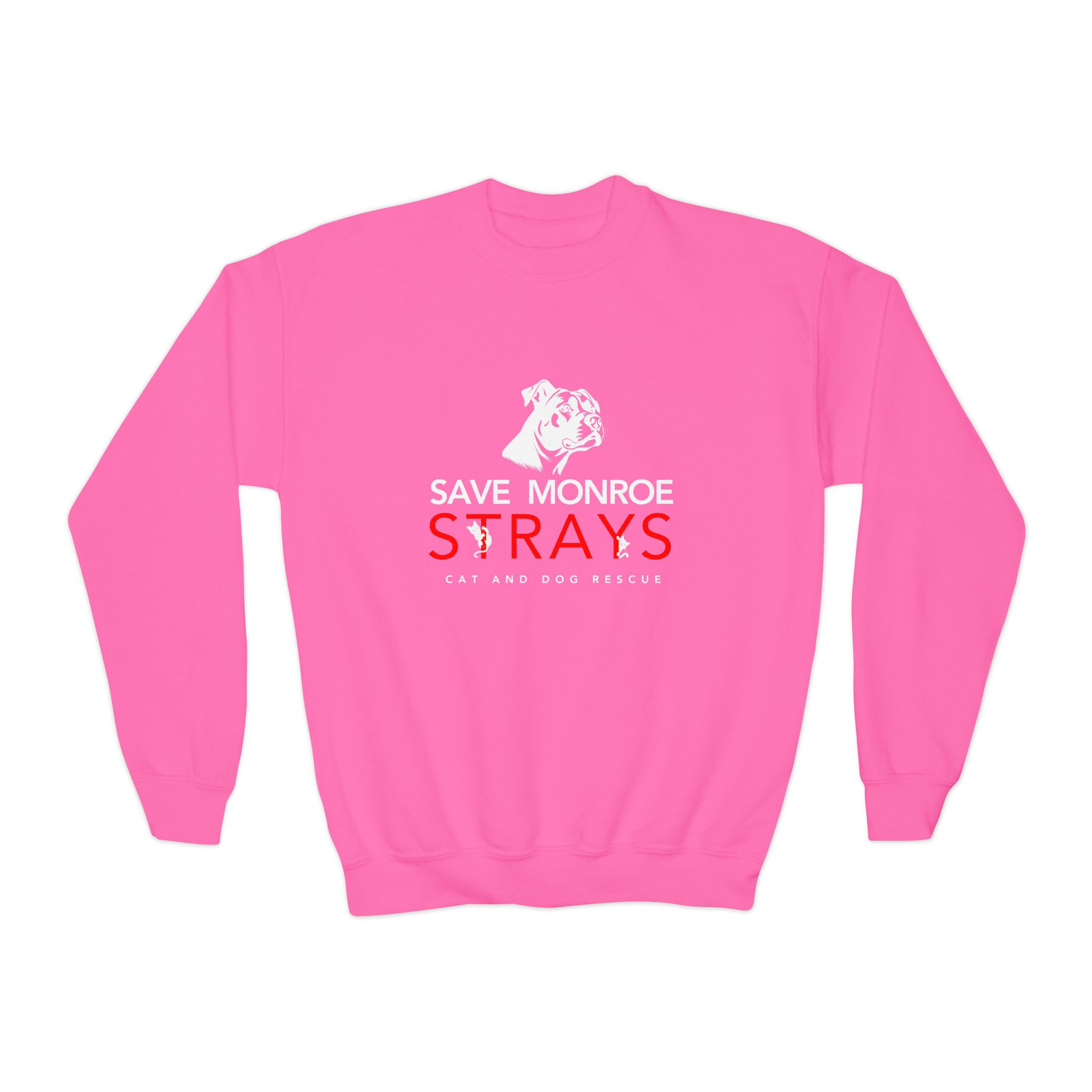 White Pitbull Kid's Sweatshirt