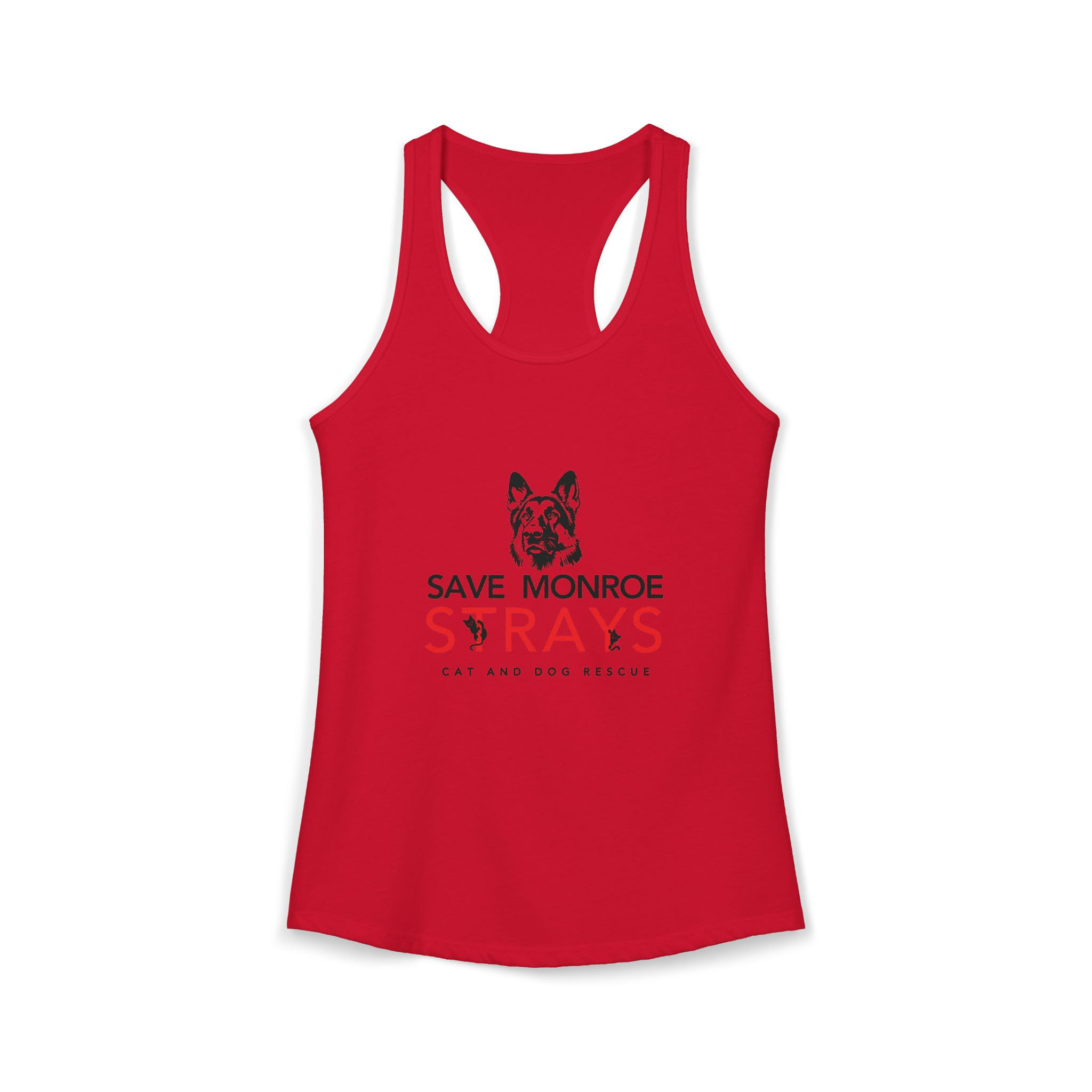 Women's Racerback Tank - Black German Shepherd Logo