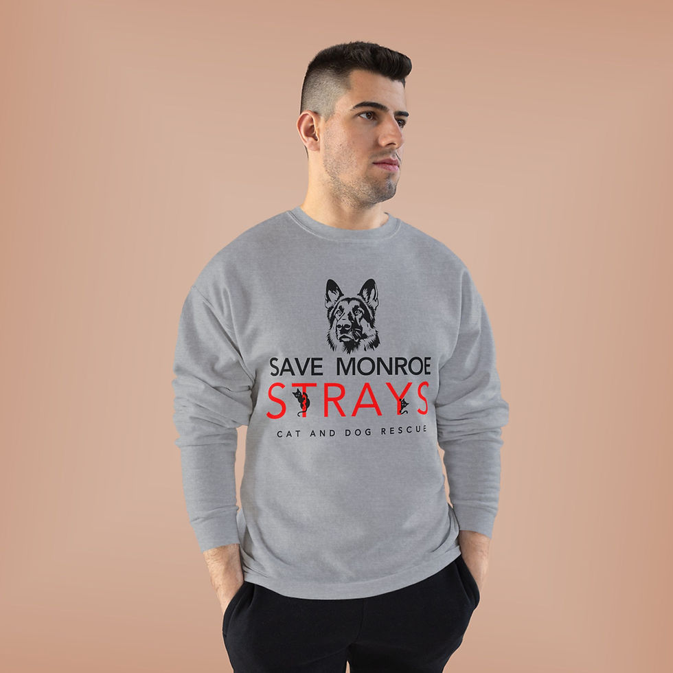 Thumbnail: Crewneck Sweatshirt - Black German Shepherd Logo 