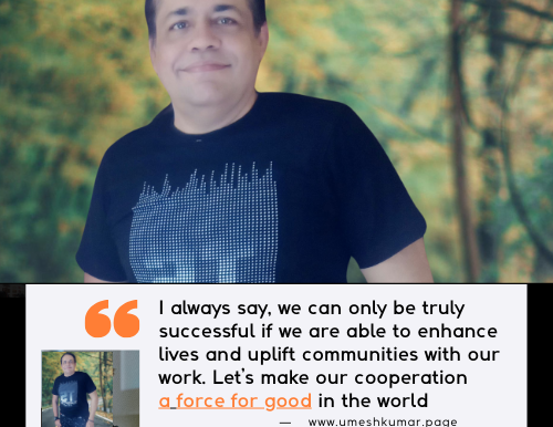 LET US MAKE OUR COOPERATION A FORCE FOR GOOD IN THE WORLD