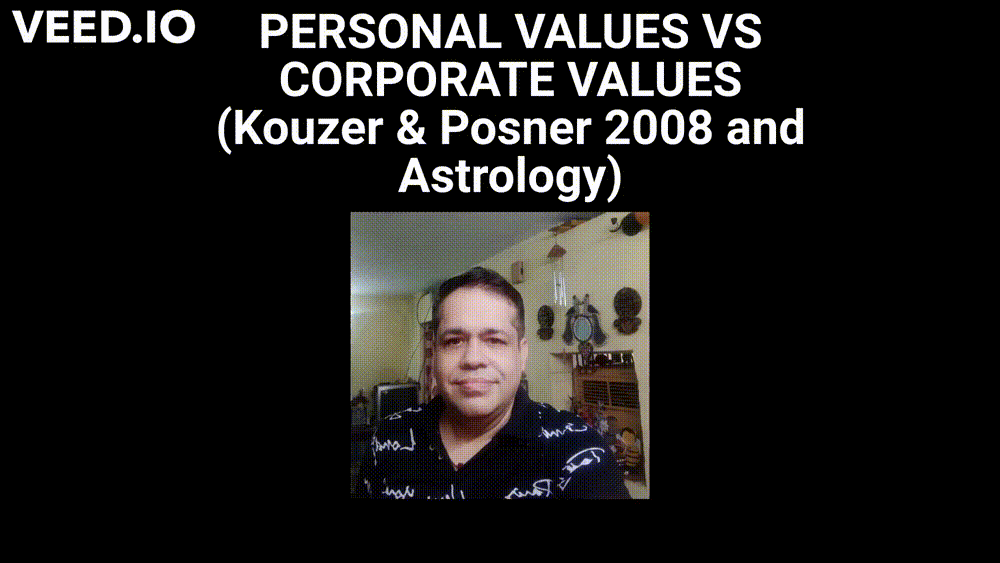 PERSONAL VALUES VS ORGANISATIONAL VALUES ( KOUZES & POSNER 2008 AND ASTROLOGY)