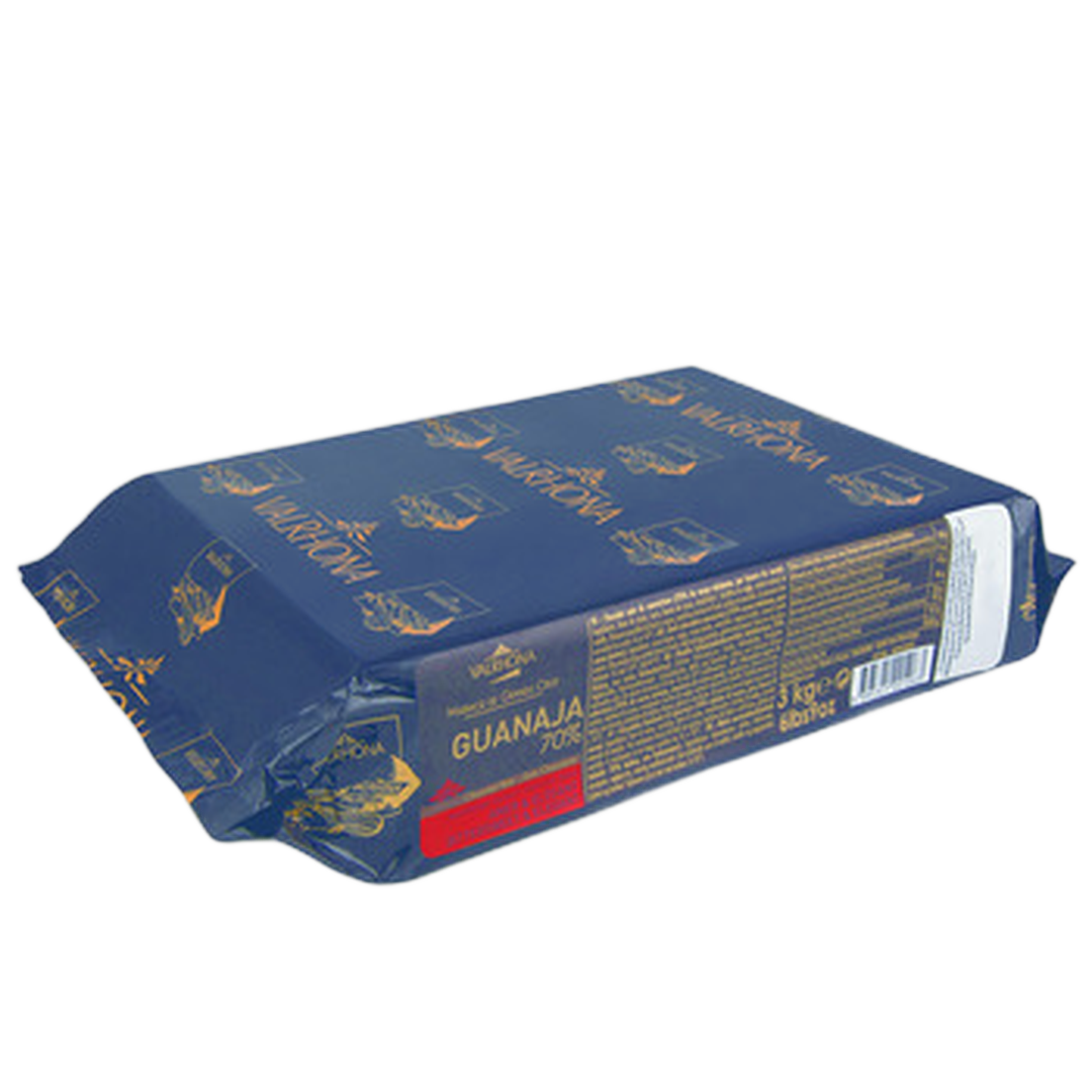 Guanaja Noir Dark Chocolate Block 70% Valrhona 3 Kg X 5 Case