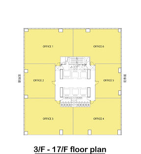 第一集團中心平面圖3-F-17-F