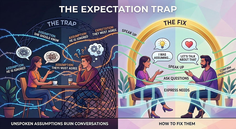 The Expectation Trap: Why Unspoken Assumptions Ruin Conversations (and How to Fix Them)