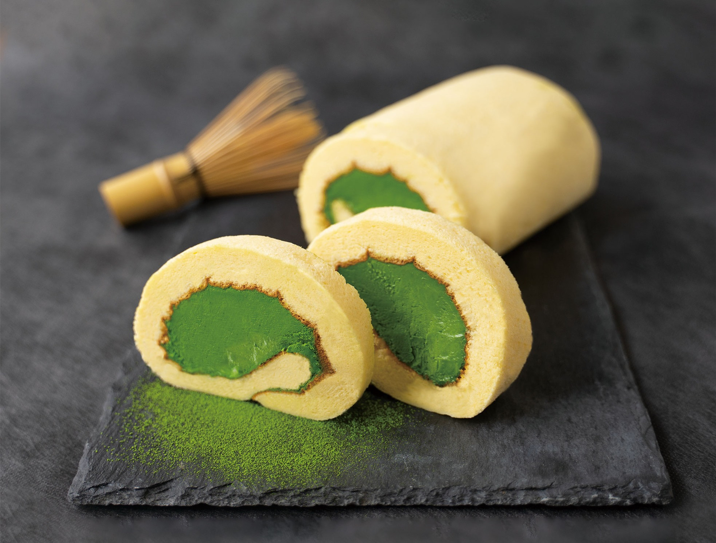 お濃茶ロールケーキ 雷一茶 浅草