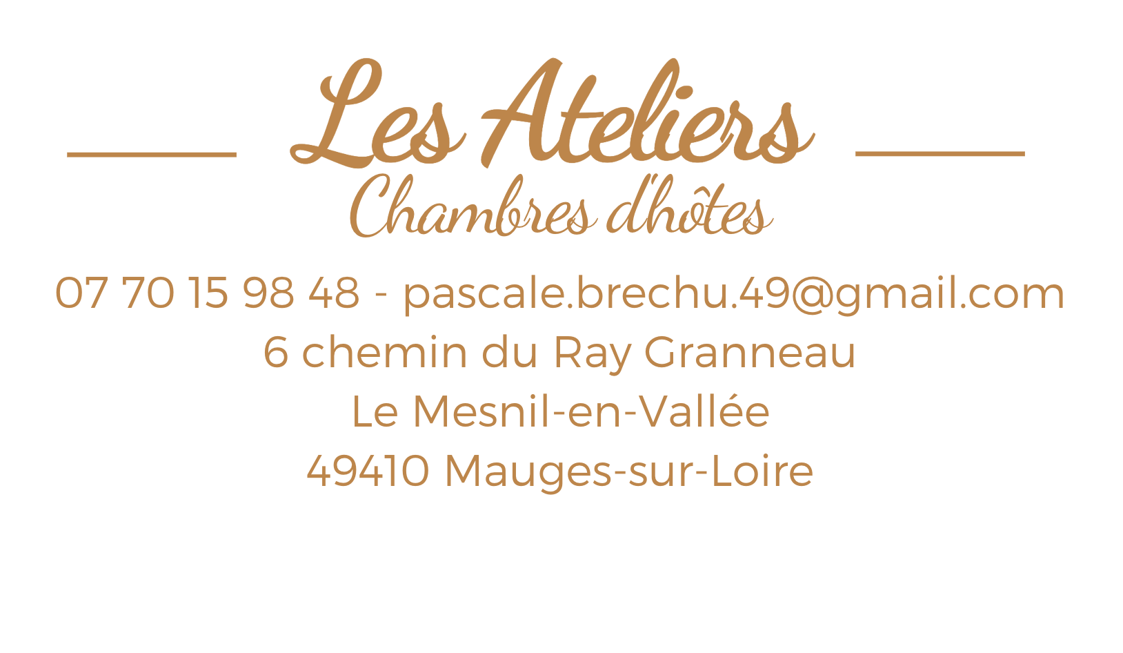 Chambres d'hôtes Les Ateliers