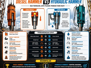 diesel hammer dan hydraulic hammer