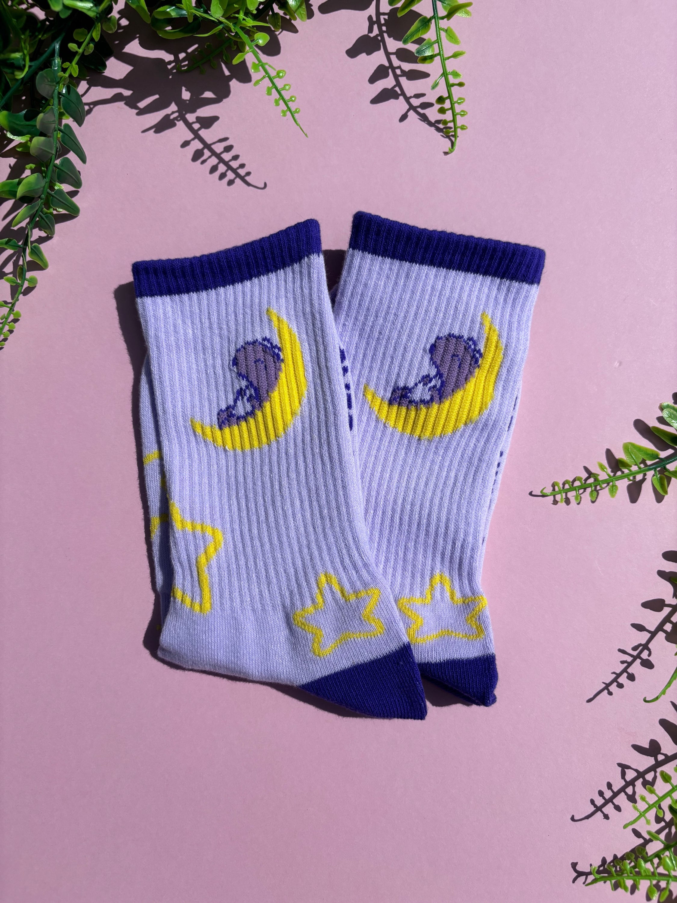 Sleepy Dino Crew Socks