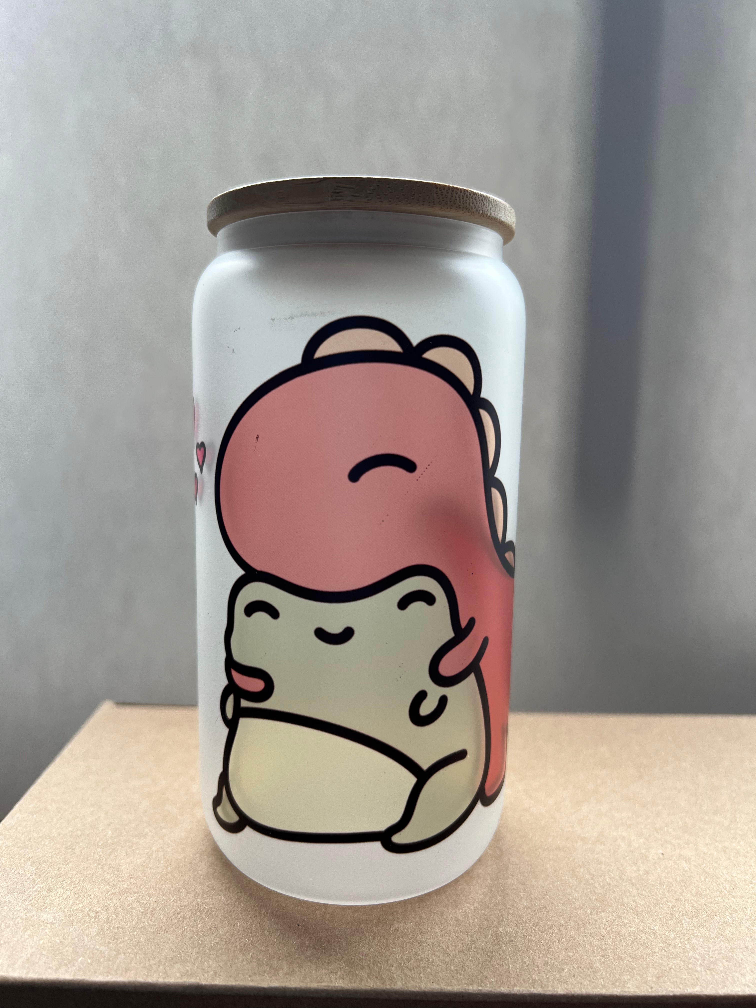 UD - Cuddle Frog Glass Tumbler