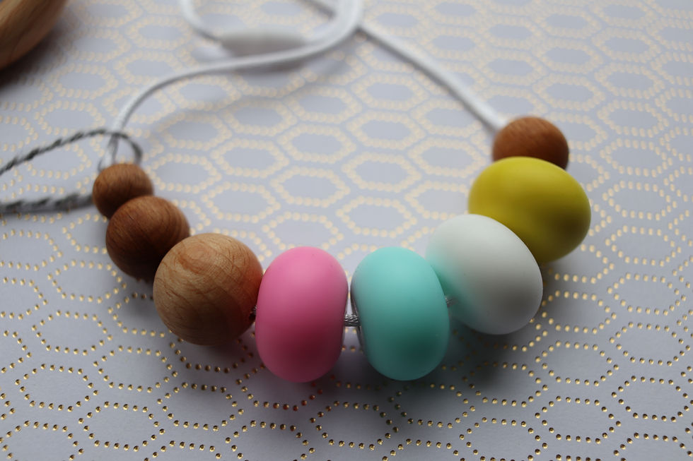 Thumbnail: Teething Necklace - Audrey