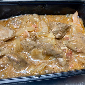 FROZEN: Lamb’s Liver, Bacon & Onions with Mash Potatoes