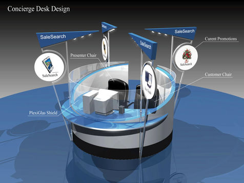 Custom-built reception desks