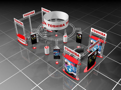 Toshiba 20x40' tradeshow booth