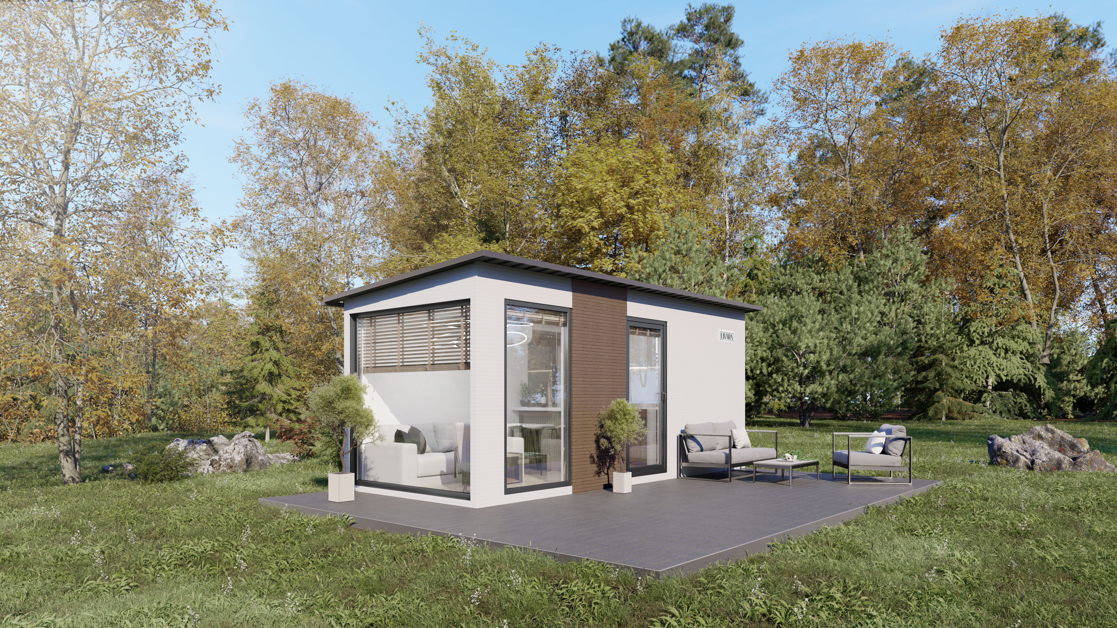 LIVARA Lounge - Modulhaus in Stahlbauweise