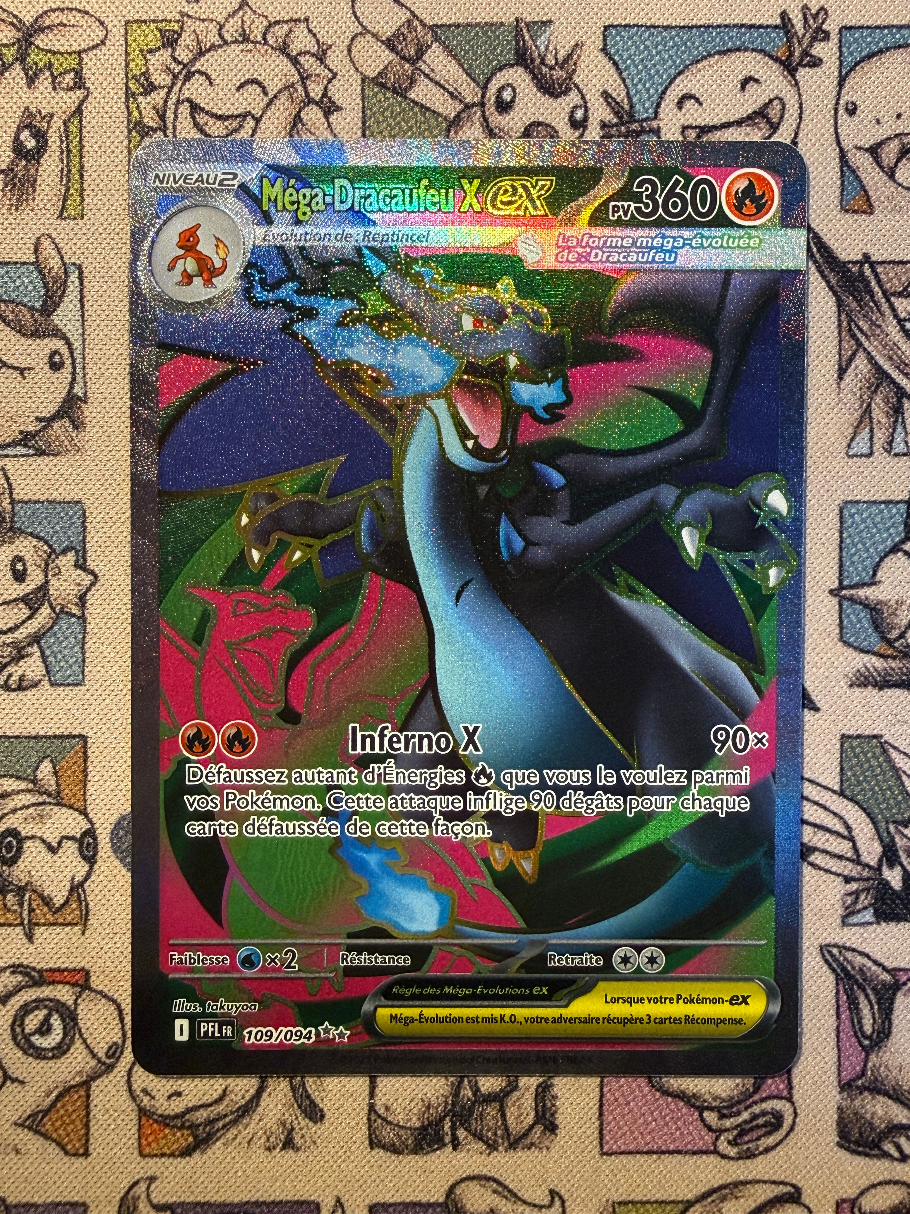 Méga dracaufeu 109 Flammes Fantasmagoriques