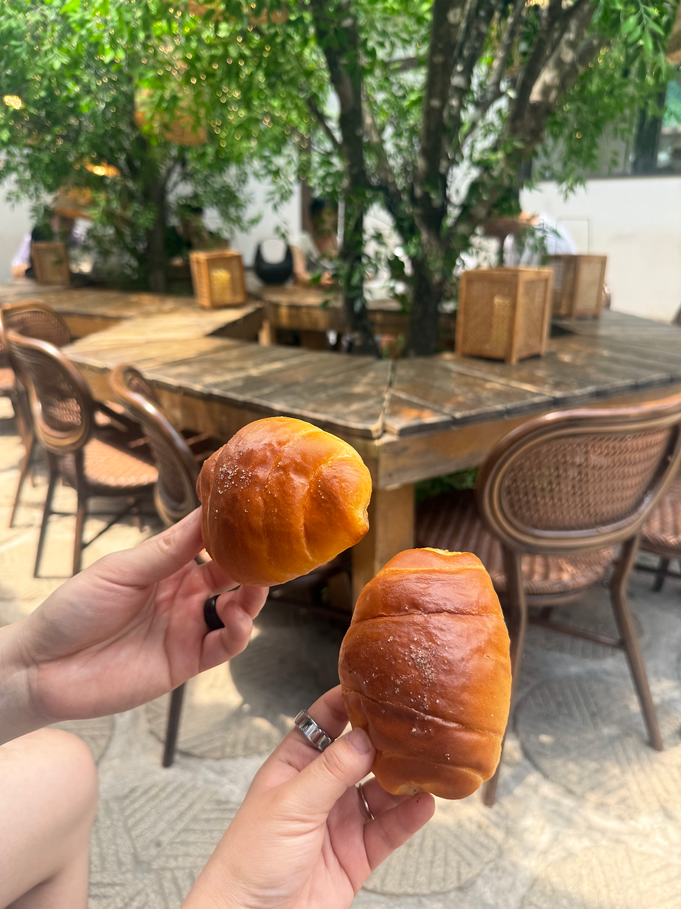Famous korean salt butter bread 

