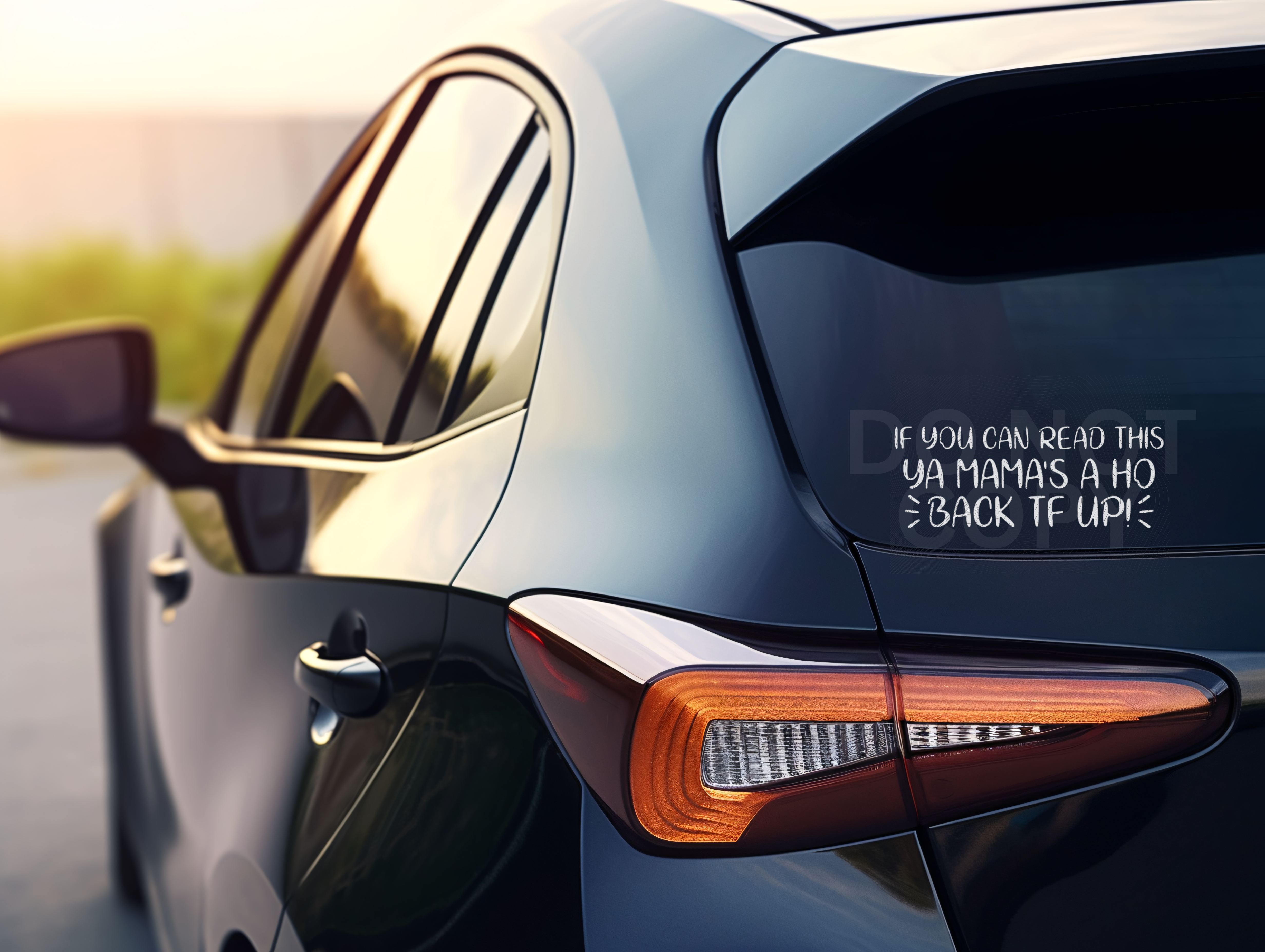 Ya Mama's a Ho: Back up! Decal