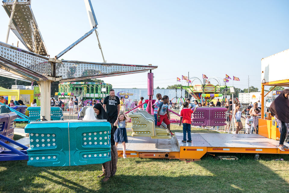 Immigrants at Rice County Fair, Faribault, Minnesota