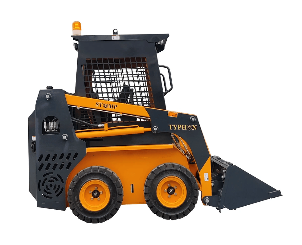Thumbnail: TYPHON STOMP Mini Skid Steer 35 HP SkidSteer Loader Gas EPA Engine USA