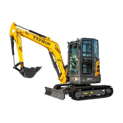 Thumbnail: TYPHON NAGA 4.0 Mini Excavator 4 Ton 24.4HP Yanmar Diesel AC/Heat Cabin