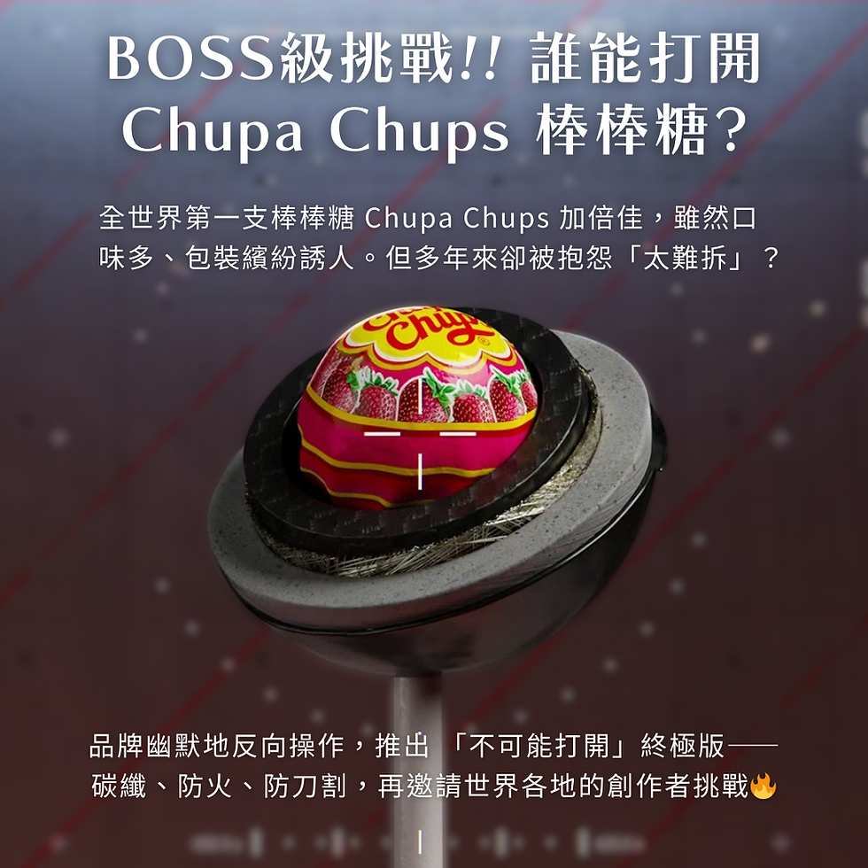 案例分享｜BOSS級挑戰!!你能打開Chupa Chups棒棒糖嗎?
