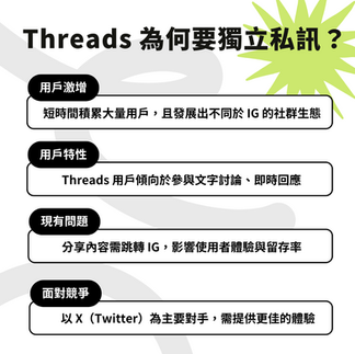 趨勢觀點｜再也不用跳轉IG了!!Threads私訊功能測試中