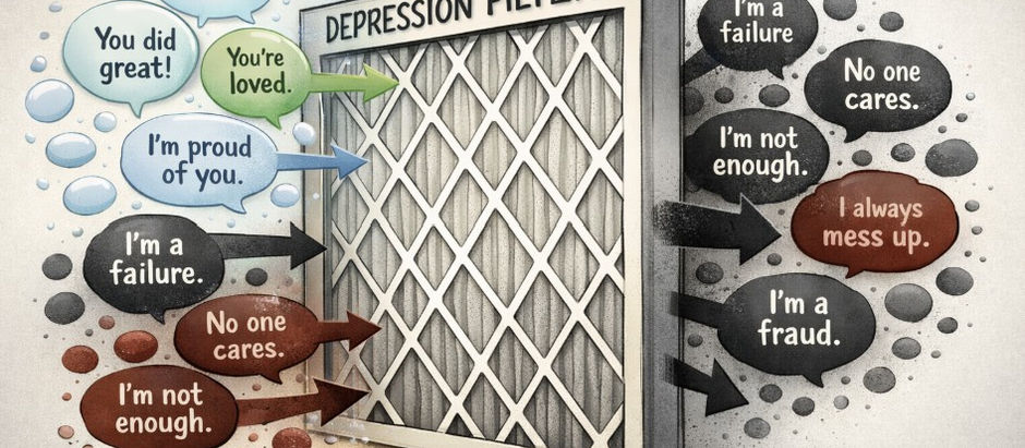 Why Depression Can Make Positive Feedback Feel Unreal