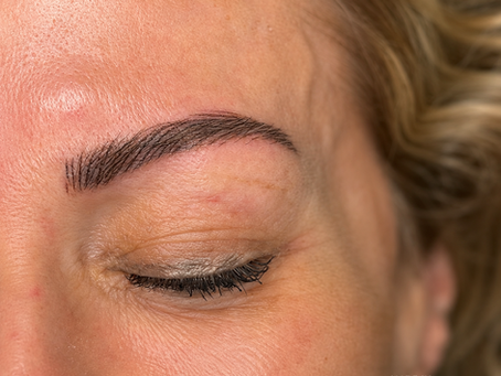 Powder Brows in Balwyn by Lena Utmost Beauty, showing a natural eyebrow result following cosmetic tattooing.