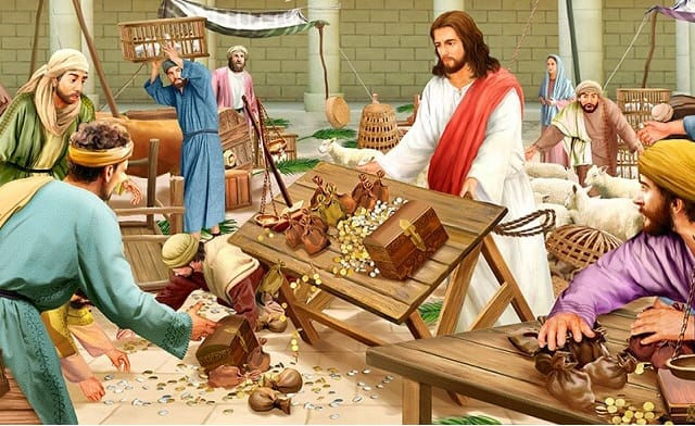 Jesus cleansing the Jerusalem temple