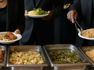 buffet at a dinner