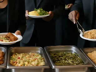buffet at a dinner