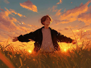  A Person enjoying freedom 