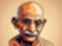 Drawing of Gandhiji