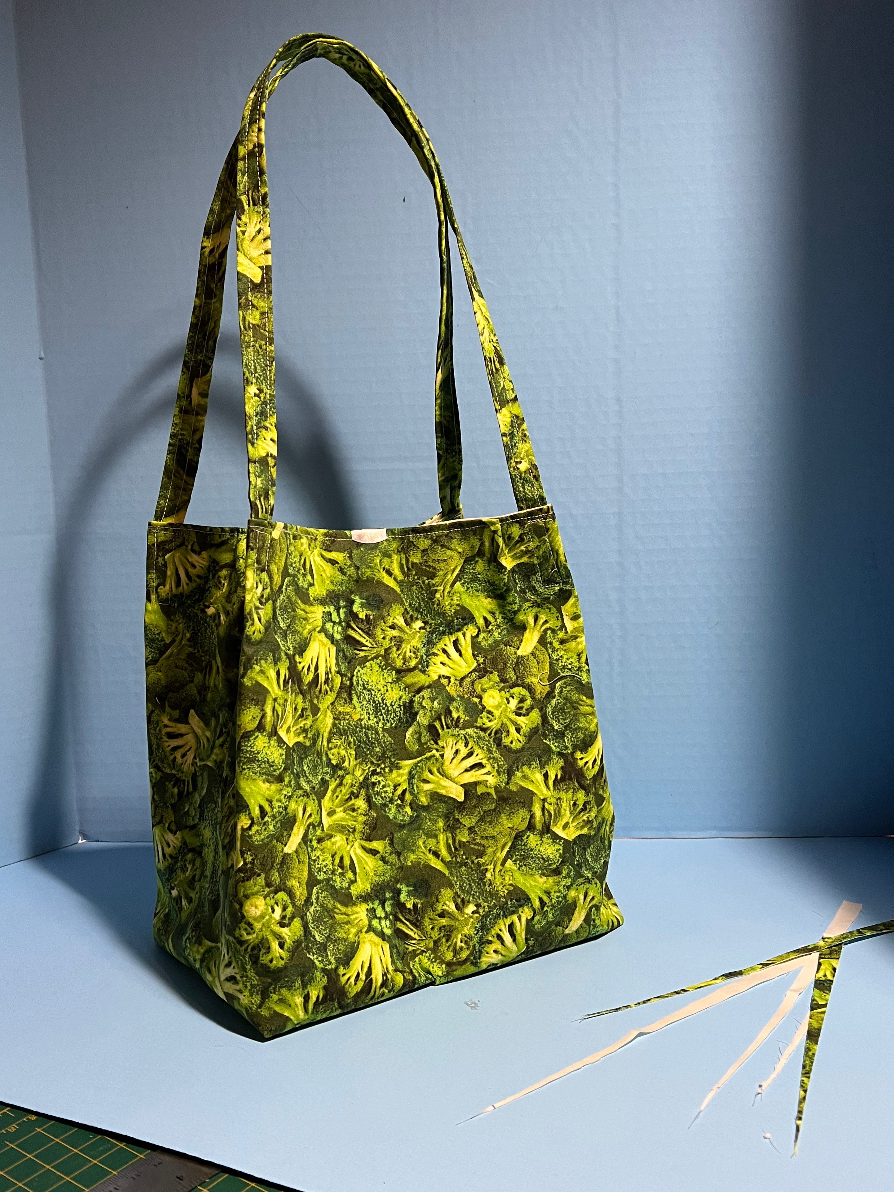 Green tote bag