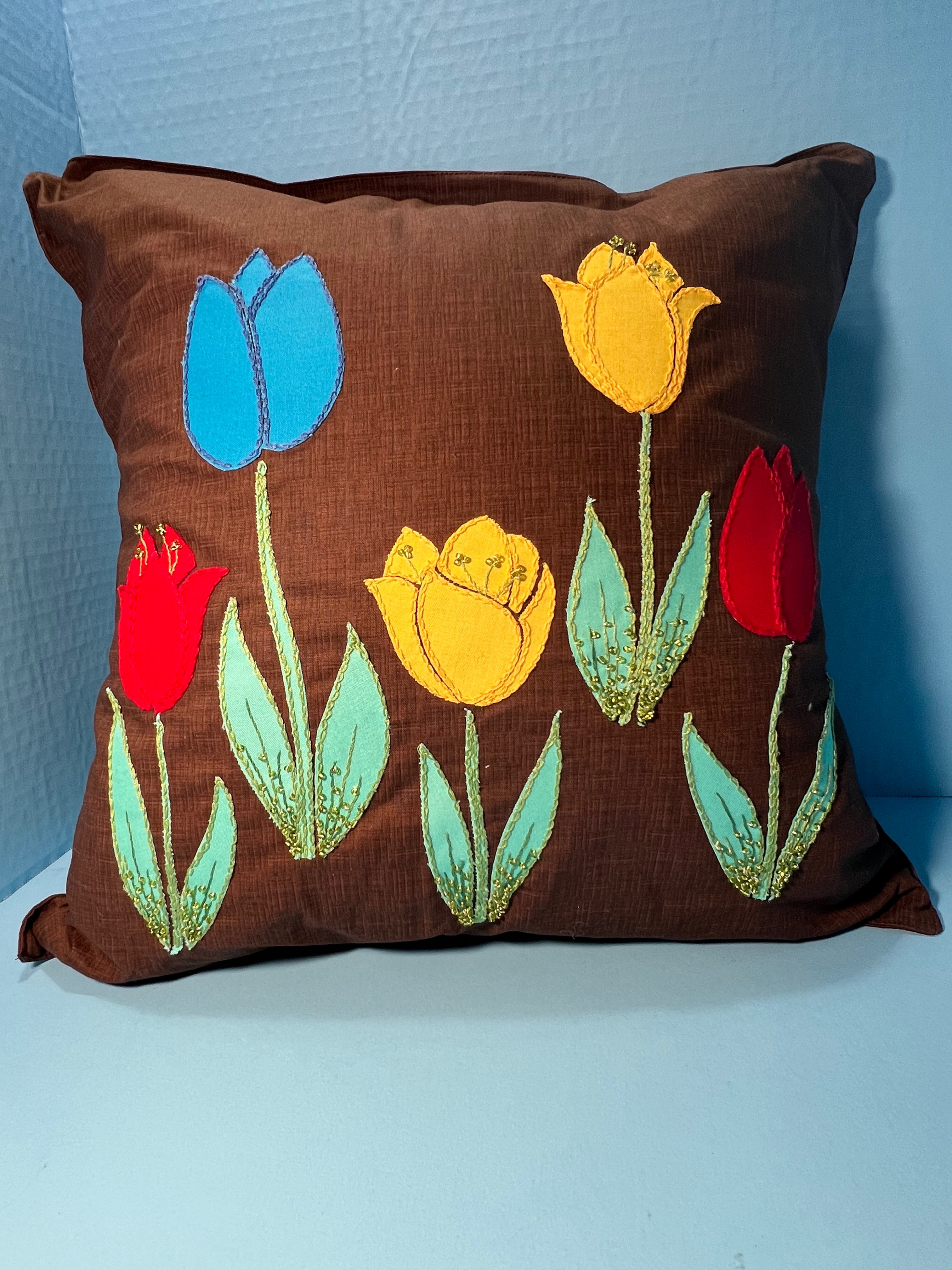 Tulips Throw Pillow